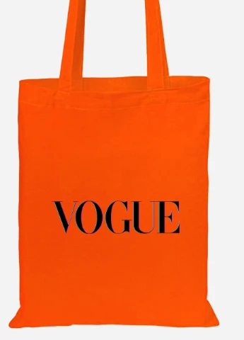 Эко сумка шопер Vogue (92102-1956-OG) оранжевая MobiPrint Lite (256922921)