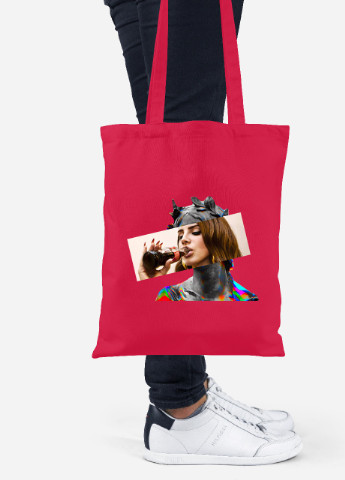 Еко-сумка шоппер Лана Дель Рей Ренесанс (Lana Del Rey Renaissance) (92102-1204-RD) червона MobiPrint lite (256920175)