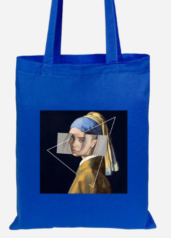 Еко-сумка шоппер Біллі Айліш Ренесанс (Billie Eilish Renaissance) (92102-1206-SK) голуба MobiPrint Lite (256920978)