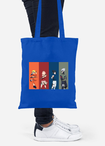 Еко-сумка шоппер Наруто (Naruto) (92102-3078-SK) голуба MobiPrint lite (256920222)
