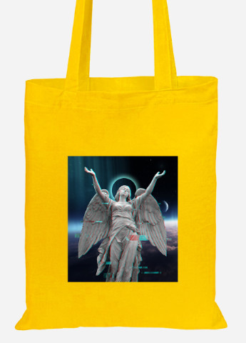Еко-сумка шоппер Ангел (Angel) (92102-1592-SY) жовта MobiPrint Lite (256921832)