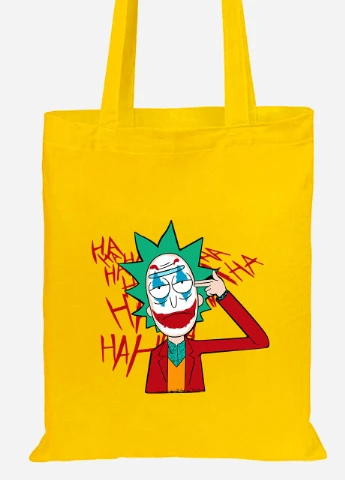 Еко-сумка шоппер Рік Санчез Рік та Морті (Rick Sanchez Rick and Morty) (92102-2932-SY) жовта MobiPrint Lite (256924314)