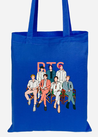 Еко-сумка шоппер БТС (BTS) (92102-3264-SK) голуба MobiPrint Lite (256922123)