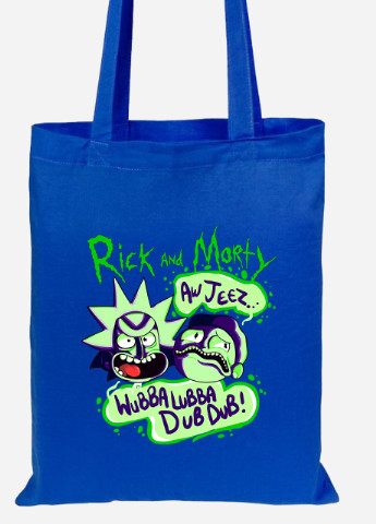 Еко-сумка шоппер Рік Санчез Рік та Морті (Rick Sanchez Rick and Morty) (92102-2937-SK) голуба MobiPrint Lite (256921208)