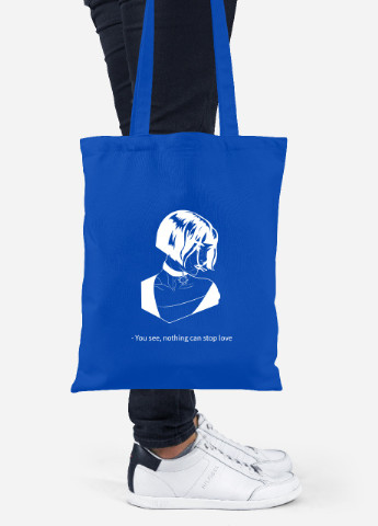 Эко сумка шопер Леон киллер Матильда (Leon) (92102-1450-SK) голубая MobiPrint Lite (256920361)