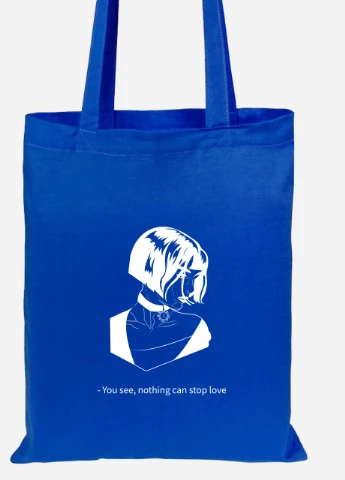 Эко сумка шопер Леон киллер Матильда (Leon) (92102-1450-SK) голубая MobiPrint Lite (256920361)