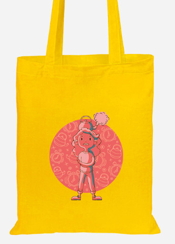 Еко-сумка шоппер Стрес (92102-2027-SY) жовта MobiPrint Lite (256922837)