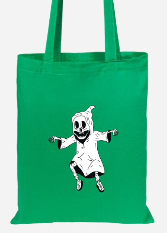 Еко-сумка шоппер Скелетон (92102-2085-KG) зелена MobiPrint Lite (256921523)