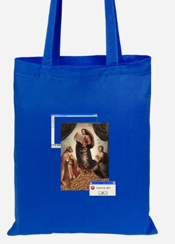 Еко-сумка шоппер Ікона Преображення (92102-1416-SK) голуба MobiPrint Lite (256924682)