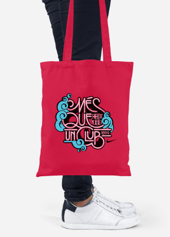 Еко-сумка шоппер Футбольний арт (92102-2035-RD) червона MobiPrint Lite (256921081)