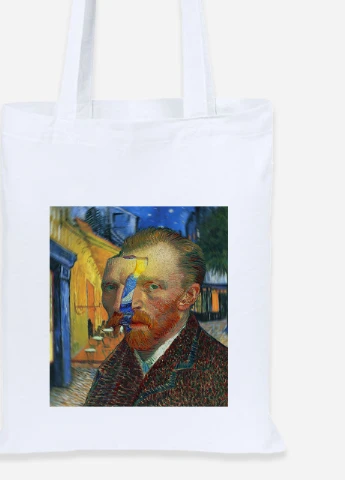Эко сумка шопер Винсент Ван Гог (Vincent van Gogh) (92102-2968) белая MobiPrint Lite (256923859)