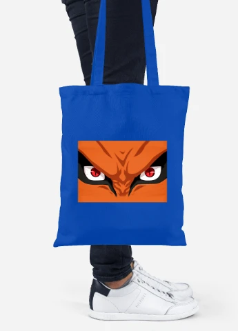 Эко сумка шопер Наруто (Naruto) (92102-3080-SK) голубая MobiPrint Lite (256922605)