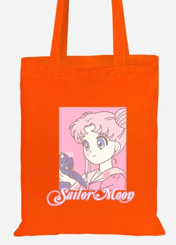 Еко-сумка шоппер Сейлор Мун (Sailor Moon) (92102-2914-OG) помаранчева MobiPrint Lite (256923475)