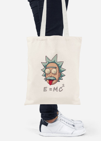 Еко-сумка шоппер Рік та Морті (Rick and Morty) (92102-1962-BG) бежева MobiPrint Lite (256923814)