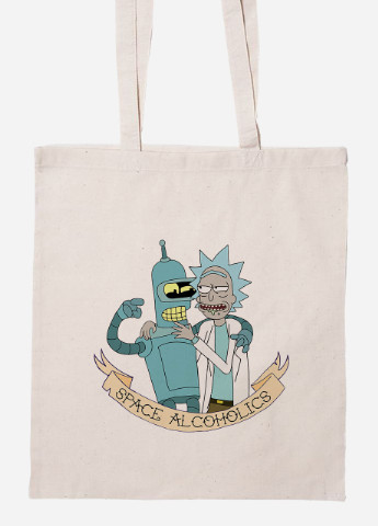 Еко-сумка шоппер Рік Санчез Рік та Морті (Rick Sanchez Rick and Morty) (92102-2943-BG) бежева MobiPrint Lite (256922958)