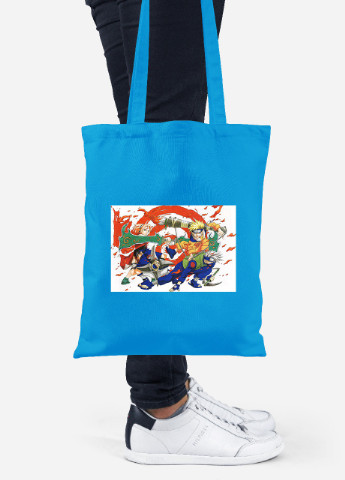 Еко-сумка шоппер Наруто (Naruto) (92102-3111-BL) синя MobiPrint lite (256920258)