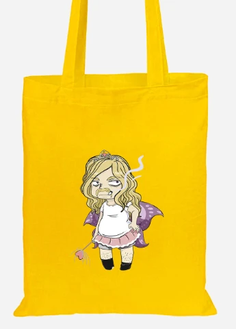Еко-сумка шоппер Зубна Фея (92102-2090-SY) жовта MobiPrint Lite (256922582)