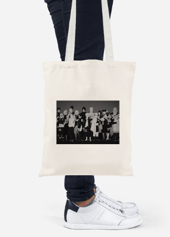 Эко сумка шопер Наруто (Naruto) (92102-3105-BG) бежевая MobiPrint Lite (256922121)