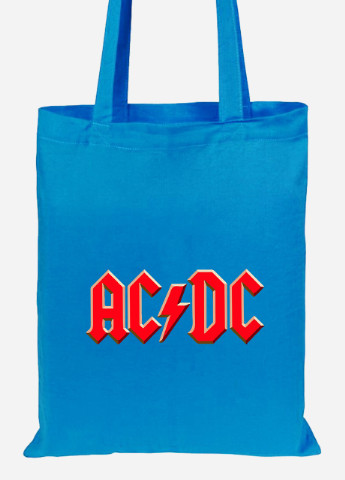 Эко сумка шопер (AC DC) (92102-1980-BL) синяя MobiPrint lite (256920228)