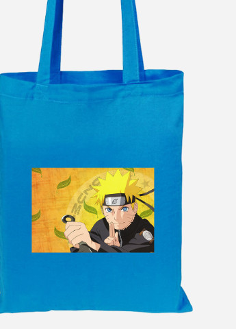 Еко-сумка шоппер Наруто Узумакі (Naruto Uzumaki) (92102-3092-BL) синя MobiPrint Lite (256921993)