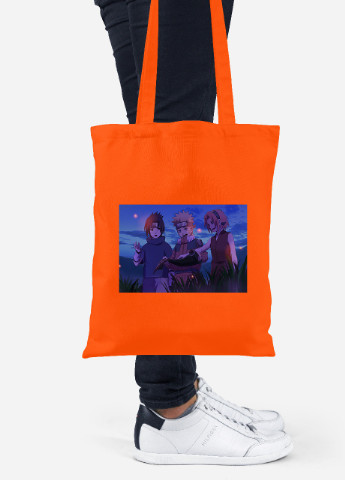Еко-сумка шоппер Наруто (Naruto) (92102-3100-OG) помаранчева MobiPrint Lite (256923570)