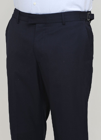 Темно-синие классические демисезонные брюки Nyden by H&M