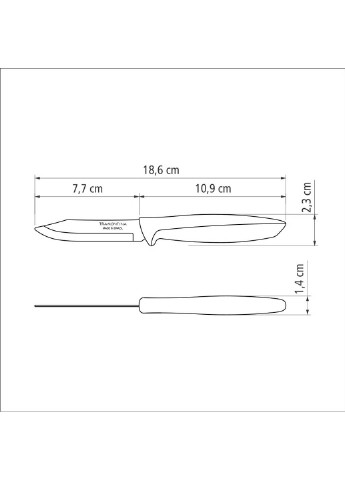 Ніж для овочів PLENUS 76 мм Tramontina (256930672)