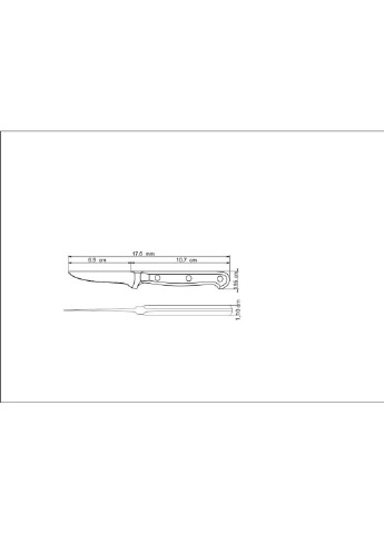 Ніж для очищення шкірки CENTURY 76 мм Tramontina (256930775)