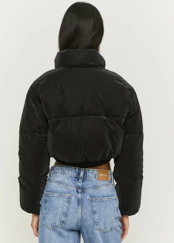 Чорна демісезонна куртка Tally Weijl Formal Jackets - WOMEN WOVEN PADDED JACKET
