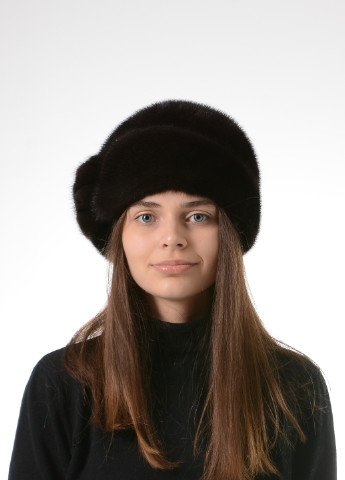 Жіночий зимовий норковий капелюх із цільного хутра Меховой Стиль зигзаг (256943230)