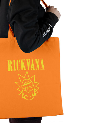 Эко сумка шопер Rickvana (92102-3443-OG) оранжевая MobiPrint lite (256945222)