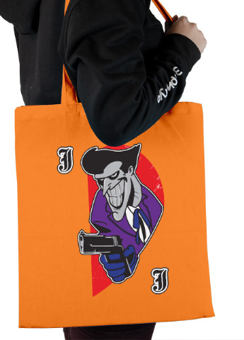 Еко-сумка шоппер Джокер (Joker Jack DC Comics) (92102-3461-OG) помаранчева MobiPrint Lite (256945344)