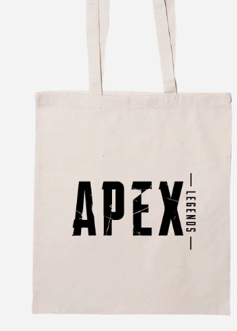 Еко-сумка шоппер Апекс ледженс лого(Apex Legends logo) (92102-3499-BG) бежева MobiPrint Lite (256943471)