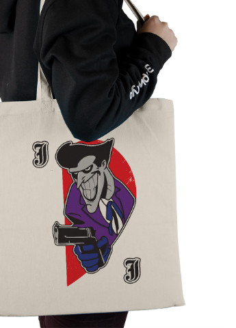 Эко сумка шопер Джокер (Joker Jack DC Comics) (92102-3461-BG) бежевая MobiPrint lite (256945545)