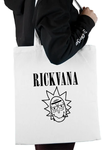 Эко сумка шопер Rickvana (92102-3443) белая MobiPrint Lite (256945263)