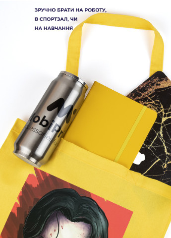 Еко-сумка шоппер Уенсдей постер (Wendsday) (92102-3928-OG) помаранчева MobiPrint Lite (256945762)