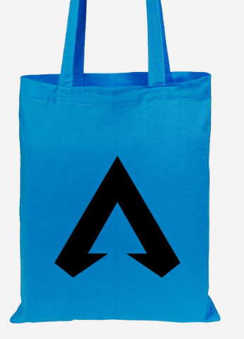 Еко-сумка шоппер Апекс леджендс, логотип (Apex Legends logo) (92102-3495-BL) синя MobiPrint lite (256944744)