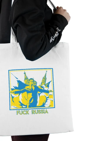 Эко сумка шопер Человек из стали (Man fof Steel) (92102-3899) белая MobiPrint Lite (256944477)