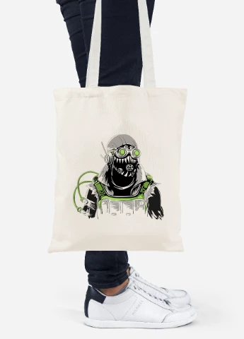 Эко сумка шопер Апекс леджендс Октейн (Octane Apex Legends) (92102-3496-BG) бежевая MobiPrint Lite (256944921)