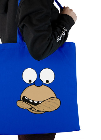 Эко сумка шопер Гомер Сімпсон (Homer The Simpsons) (92102-3463-SK) голубая MobiPrint lite (256945754)