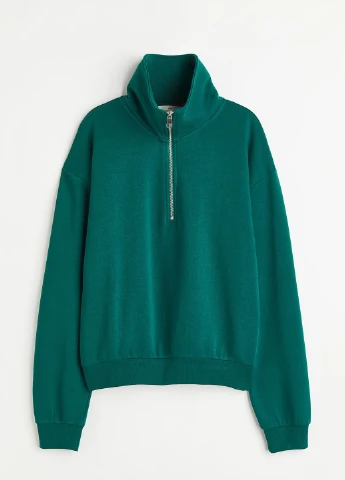 Зелений світшот H&M однотонний (256949078)