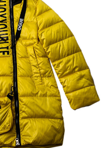 Желтая демисезонная куртка No Brand
