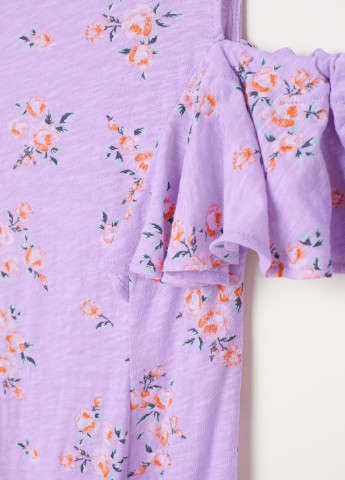 Лавандовая летняя блуза для беременных H&M