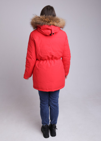 Красная зимняя куртка женская красная зимняя парка TARORE Парка