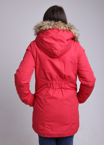 Красная зимняя куртка женская красная парка зимняя Alpine Парка