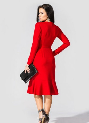 Червона сукня на запах елона TessDress