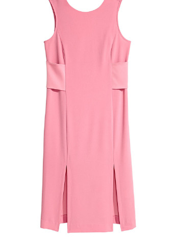 Рожева кежуал сукня б/р H&M однотонна