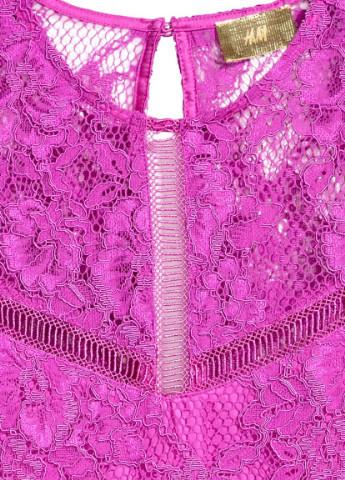 Фіолетова вечірня мереживне плаття H&M з квітковим принтом