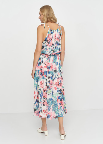 Комбинированное вечернее платье H&M с цветочным принтом
