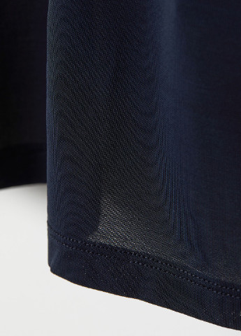 Темно-синяя летняя рубашка H&M